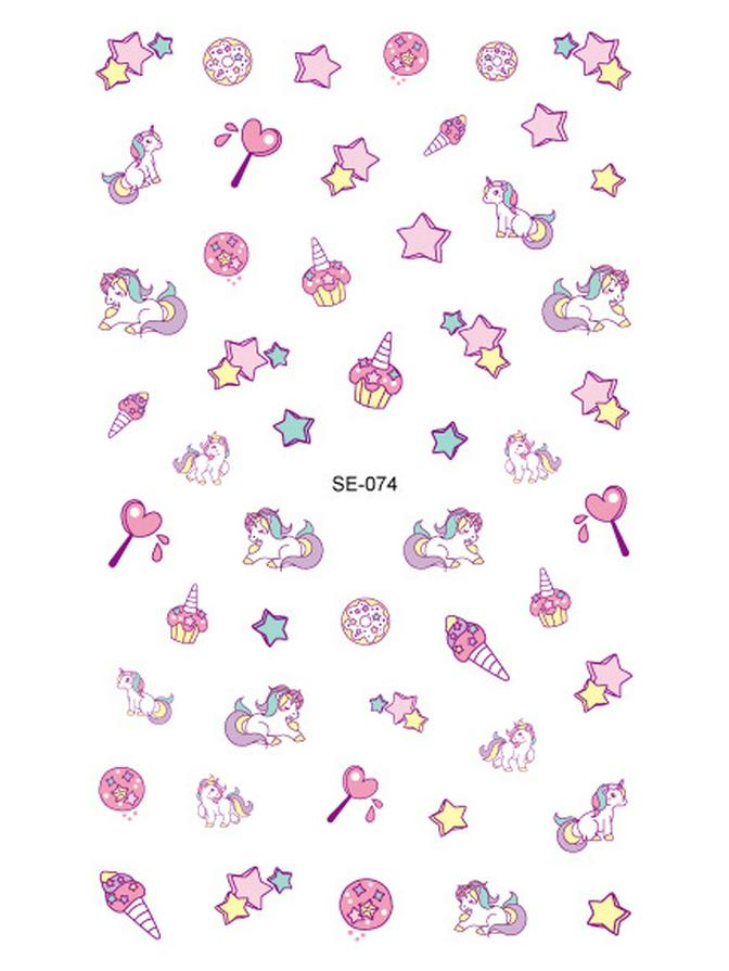 Детские наклейки для ногтей Ruika с мультяшными единорогами - Милый нейл-арт с полным покрытием 75*120MM
Детские наклейки для ногтей Ruika с мультяшными единорогами - Милый нейл-арт с полным покрытием 75*120MM