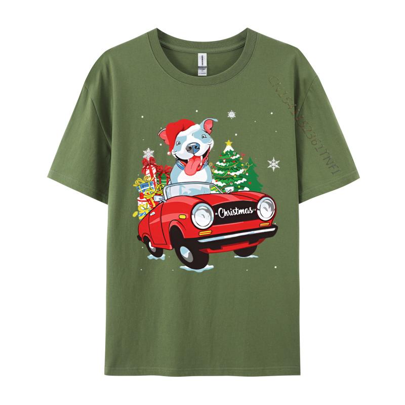 Cute Pitbull Dog Santa Hat Red Car Christmas T Shirt Tees High Quality Cotton Printed Gift T Shirt Men 100 Cotton 4XL
Cute Pitbull Dog Santa Hat Red Car Christmas T Shirt Tees High Quality Cotton Printed Gift T Shirt Men 100 Cotton 4XL