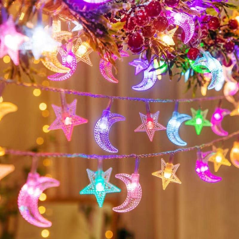 Christmas LED Star and Moon String Lights - Colorful Festival Decorative Light Set 1.5m 10 Lights 2AA Steady Battery Box
Christmas LED Star and Moon String Lights - Colorful Festival Decorative Light Set 1.5m 10 Lights 2AA Steady Battery Box