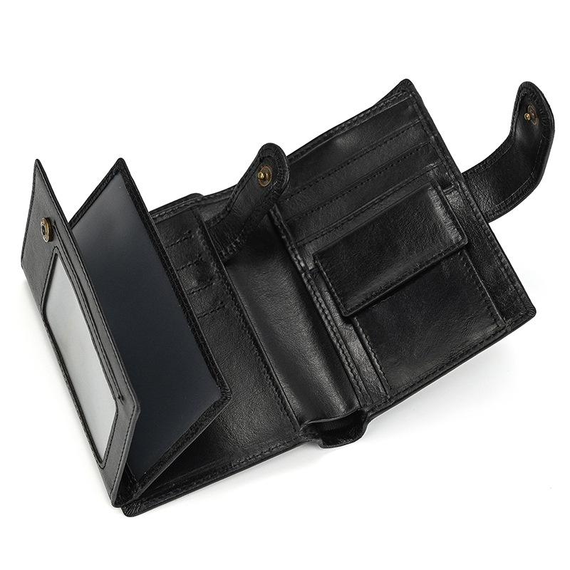 Oil Wax Genuine Leather Trifold Short Wallet Wallet with Multi Card Slots Coin Pocket Euro Coin Pouch Real Leather Purse for Daily Use
Oil Wax Genuine Leather Trifold Short Wallet Wallet with Multi Card Slots Coin Pocket Euro Coin Pouch Real Leather Purse for Daily Use