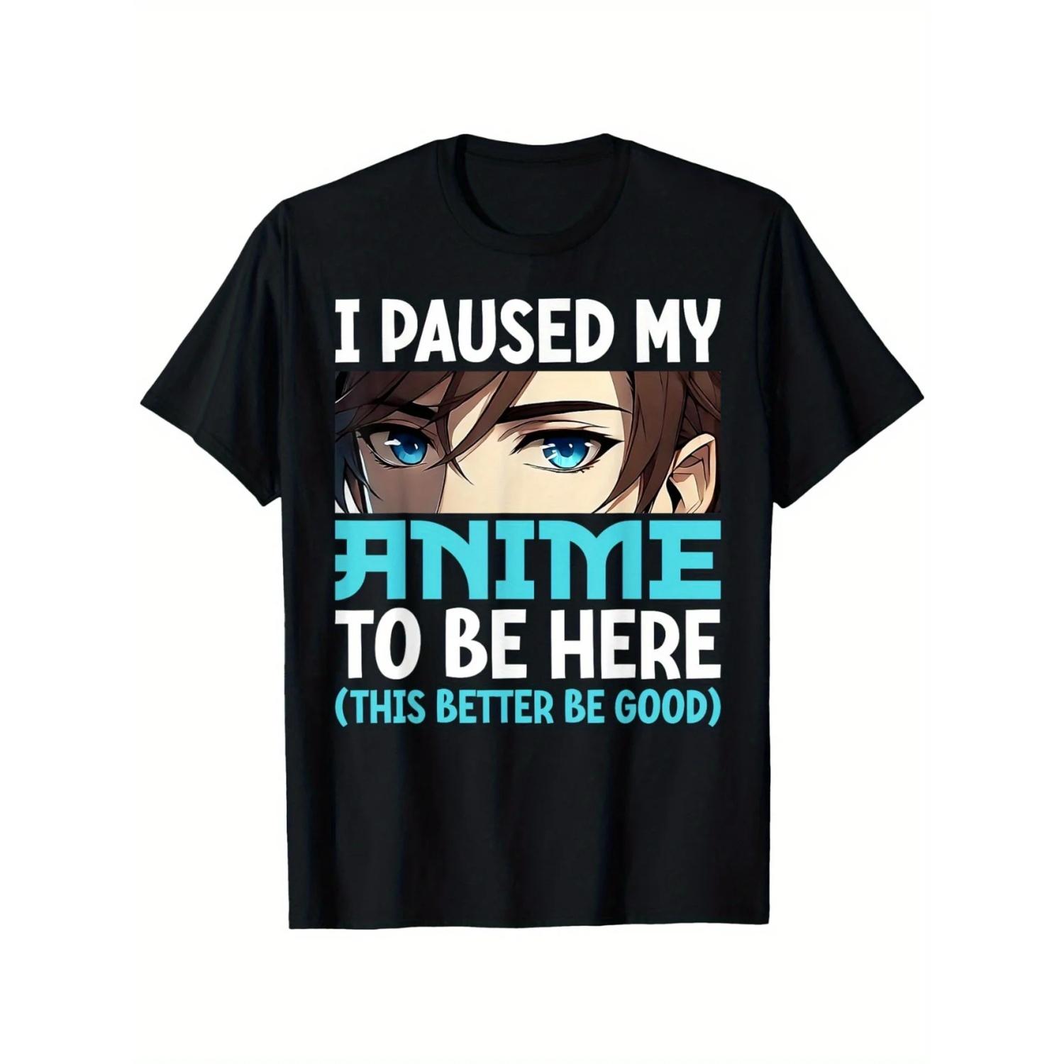 I Paused My Anime and Came Here for Men s Patterned Shirts - Animated Eyes and Bold Text Printed Casual Anime Themed Shirts S чёрный
I Paused My Anime and Came Here for Men s Patterned Shirts - Animated Eyes and Bold Text Printed Casual Anime Themed Shirts S чёрный