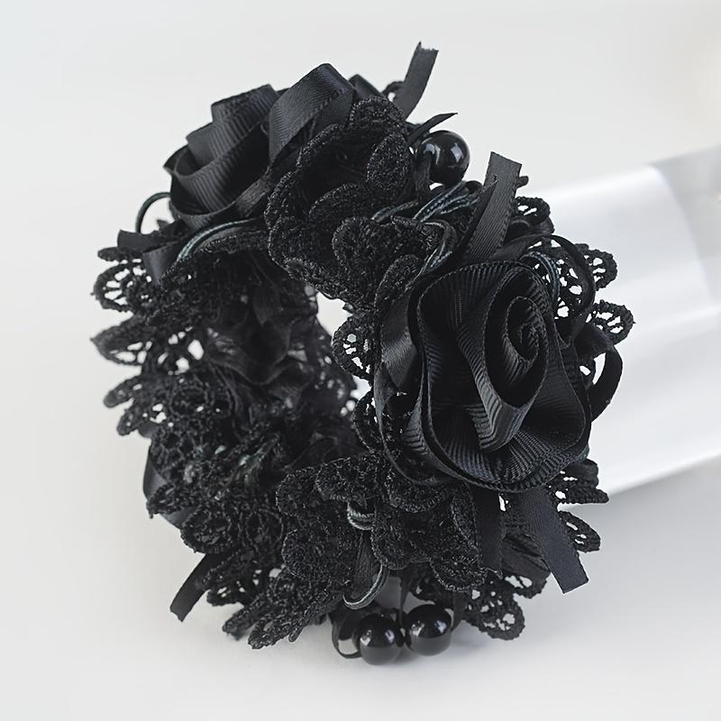 1pc of Stylish Rose And Lace Hair Scrunchie | Large, Highly Elastic Hair Tie Featuring a Floral Pattern, Available in Red And Black Vintage Styles чёрный
1pc of Stylish Rose And Lace Hair Scrunchie | Large, Highly Elastic Hair Tie Featuring a Floral Pattern, Available in Red And Black Vintage Styles чёрный