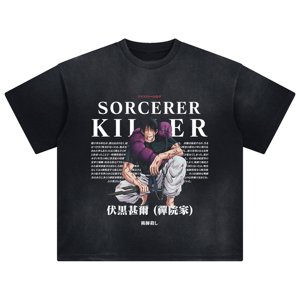 Fushiguro Toji T Shirt Washed Oversized Y2k Jujutsu Kaisen Manga Streetwear Hip Hop Cotton Short Sleeve Clothing Casual Loose Female Male Clothing XXXL слонова кістка
Fushiguro Toji T Shirt Washed Oversized Y2k Jujutsu Kaisen Manga Streetwear Hip Hop Cotton Short Sleeve Clothing Casual Loose Female Male Clothing XXXL слонова кістка