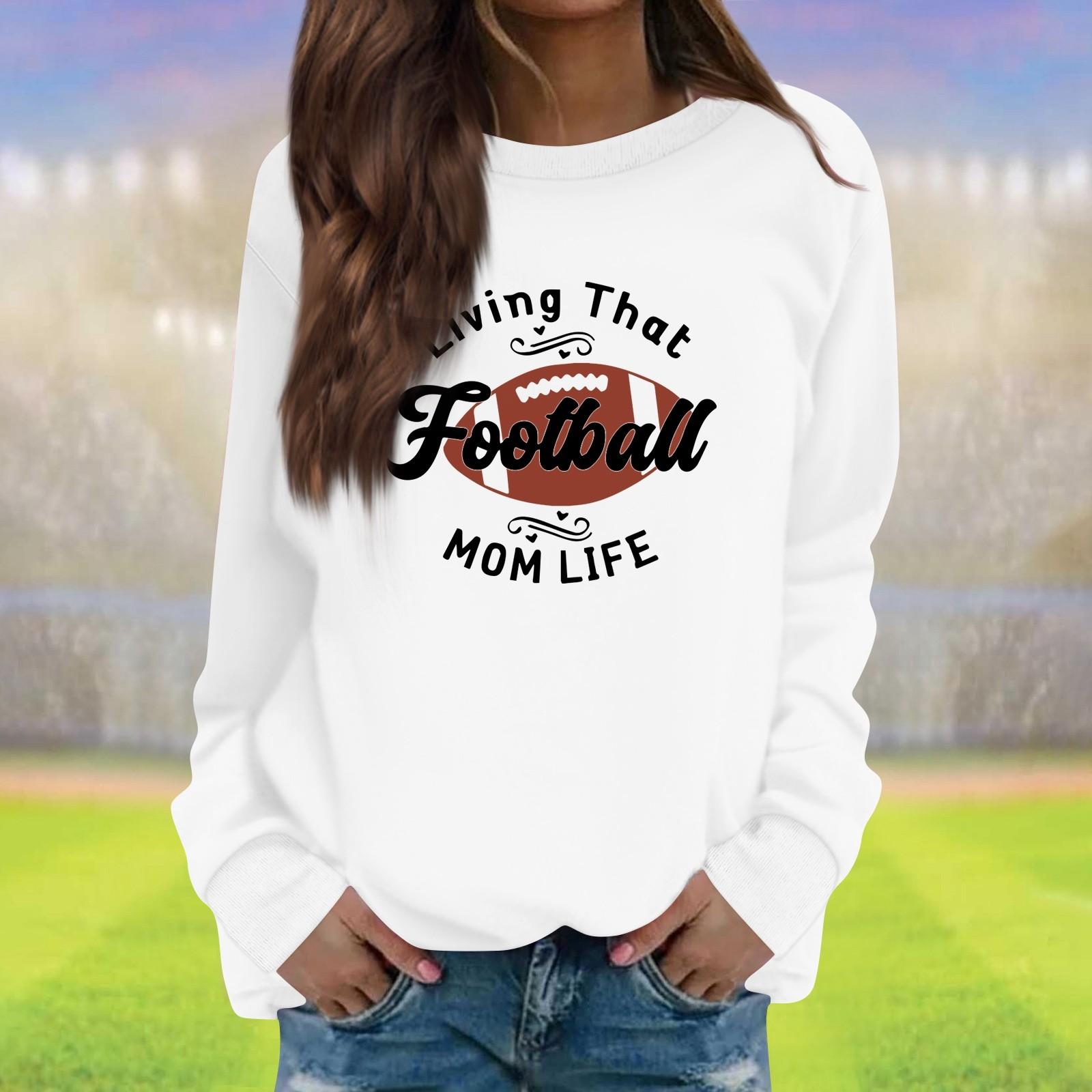 Женская модная повседневная толстовка с длинным рукавом и круглым вырезом с принтом XL белый
Женская модная повседневная толстовка с длинным рукавом и круглым вырезом с принтом XL белый