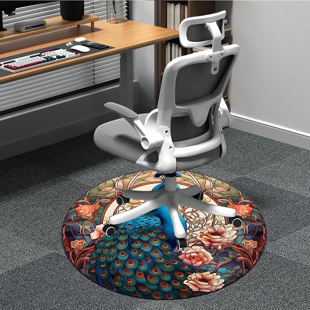 1pc Peacock Stained Glass Chair Carpet for Office Non-Slip, Machine Washable Rug for Office, Room - Holiday Decor, Machine Made yy251016193 80cm by 80cm
1pc Peacock Stained Glass Chair Carpet for Office Non-Slip, Machine Washable Rug for Office, Room - Holiday Decor, Machine Made yy251016193 80cm by 80cm
