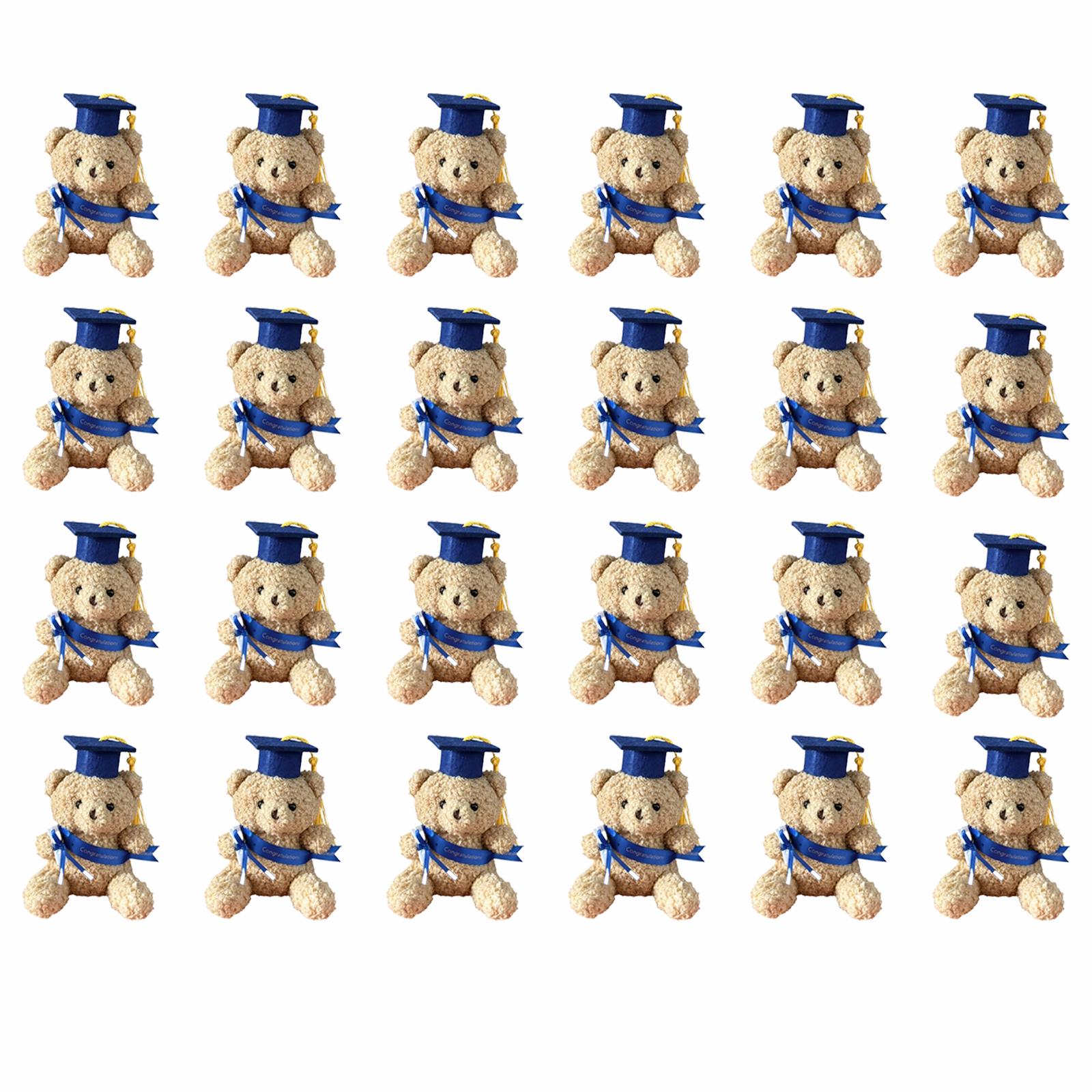 Set of 24 Graduation Teddy Bears with Cap and Gown Plush Toys 13cm Soft Stuffed Animal Gifts for Graduation Party Favors and Decorations One Size
Set of 24 Graduation Teddy Bears with Cap and Gown Plush Toys 13cm Soft Stuffed Animal Gifts for Graduation Party Favors and Decorations One Size