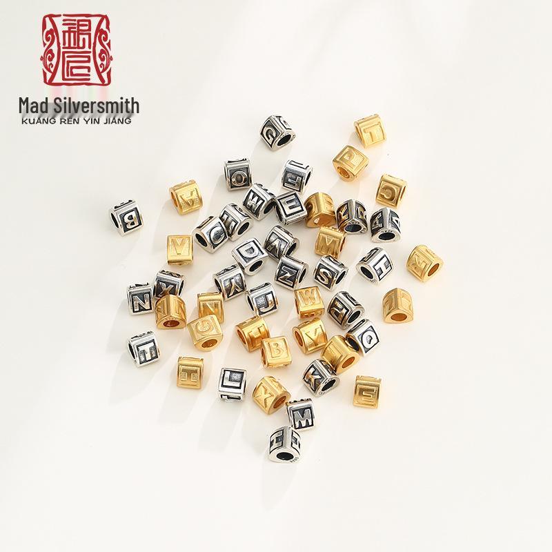 Panjia Sterling Silver Triangle Faceted Beaded 26-Letter Spacer Beads for DIY Bracelets
Panjia Sterling Silver Triangle Faceted Beaded 26-Letter Spacer Beads for DIY Bracelets