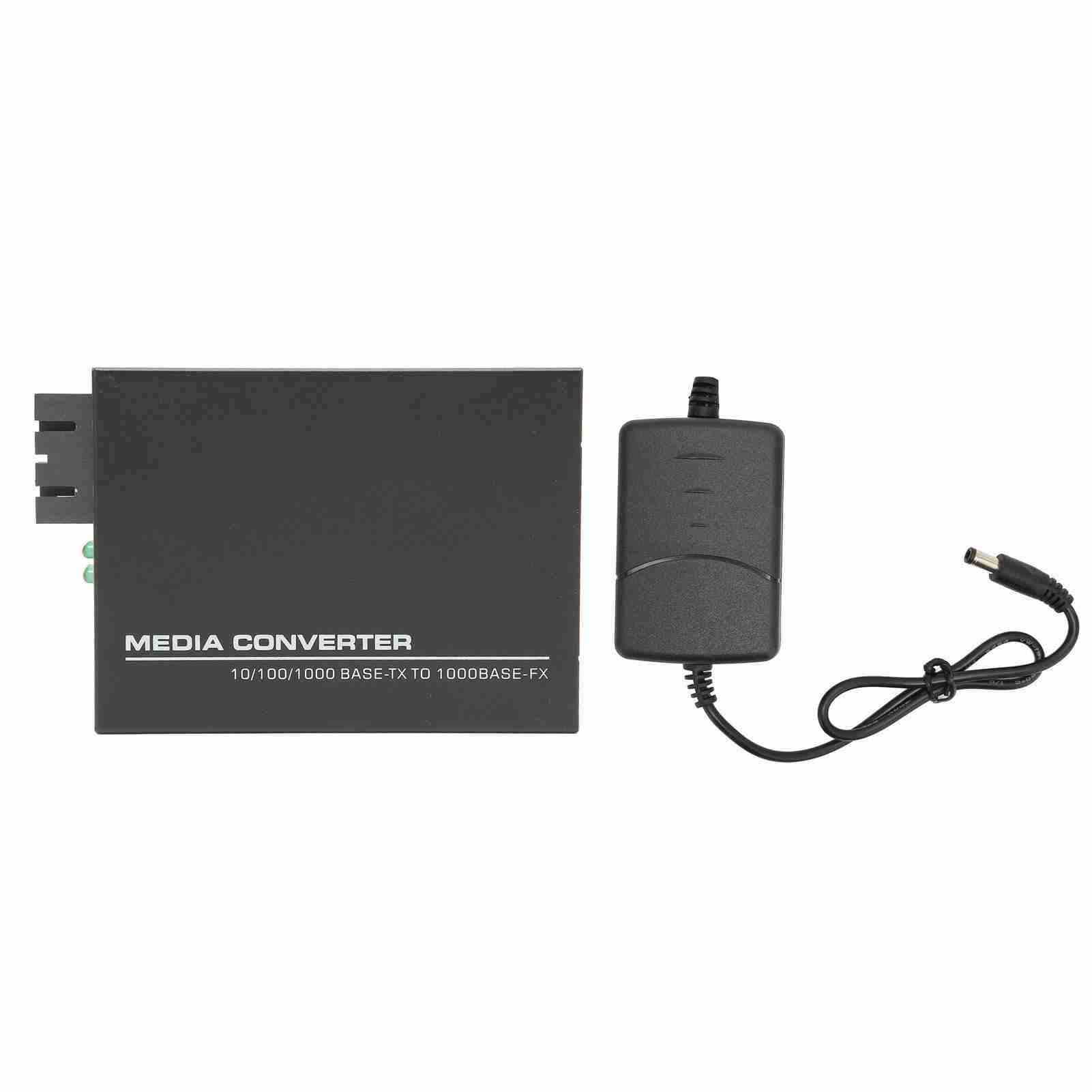 Gigabit Fast Ethernet Media Converter Single Mode Dual SC 10 100 1000Base Tx RJ 45 Fiber Media
Gigabit Fast Ethernet Media Converter Single Mode Dual SC 10 100 1000Base Tx RJ 45 Fiber Media
