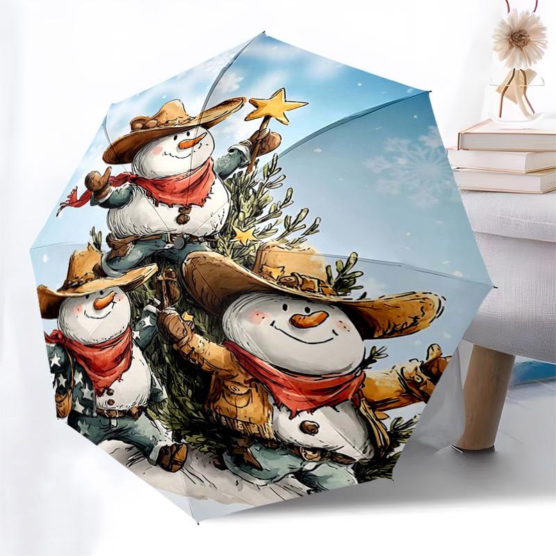1pc Western Cowboy Snowman Christmas Tree Decoration with Star Topper Automatic Opening Umbrella with Foldable Design, 8-Iron Frame, Perfect for Festi
1pc Western Cowboy Snowman Christmas Tree Decoration with Star Topper Automatic Opening Umbrella with Foldable Design, 8-Iron Frame, Perfect for Festi