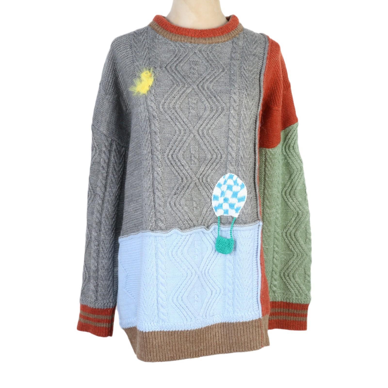 Design Sense Duck Hot Air Balloon Color Block Knit Sweater - 2024 Autumn/Winter Trend Large
Design Sense Duck Hot Air Balloon Color Block Knit Sweater - 2024 Autumn/Winter Trend Large