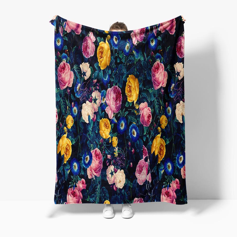 Floral Watercolor Rose Print Dark Blue Velvet Fleece Blanket Sofa Bed Throw Decorative Comfort Gift 100x150cm
Floral Watercolor Rose Print Dark Blue Velvet Fleece Blanket Sofa Bed Throw Decorative Comfort Gift 100x150cm