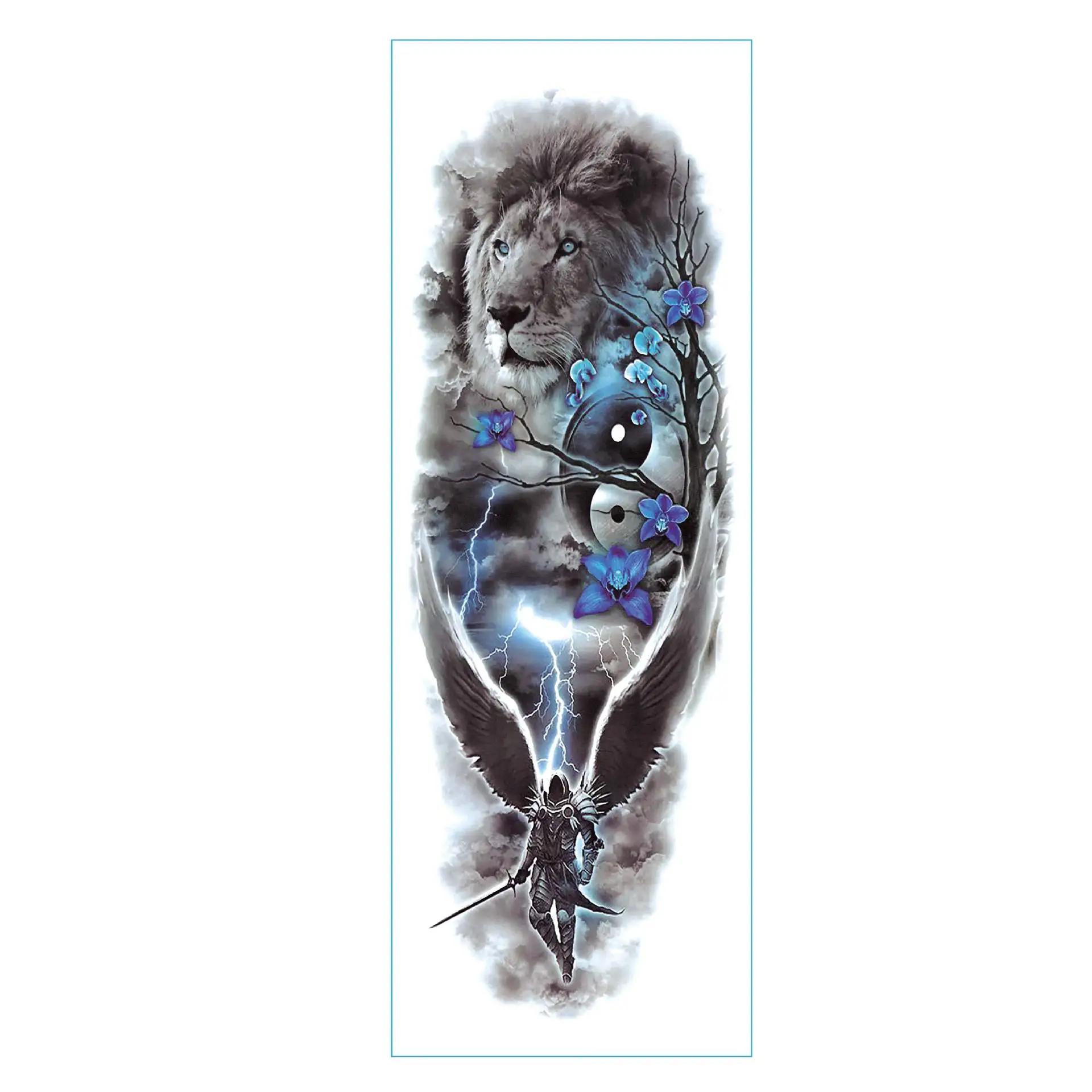 Large Arm Sleeve Tattoo Lion Crown King Rose Waterproof Temporary Tattoo Sticker Wild Wolf Tiger Men Full Skull Totem Fake Tattoo Dark Khaki
Large Arm Sleeve Tattoo Lion Crown King Rose Waterproof Temporary Tattoo Sticker Wild Wolf Tiger Men Full Skull Totem Fake Tattoo Dark Khaki