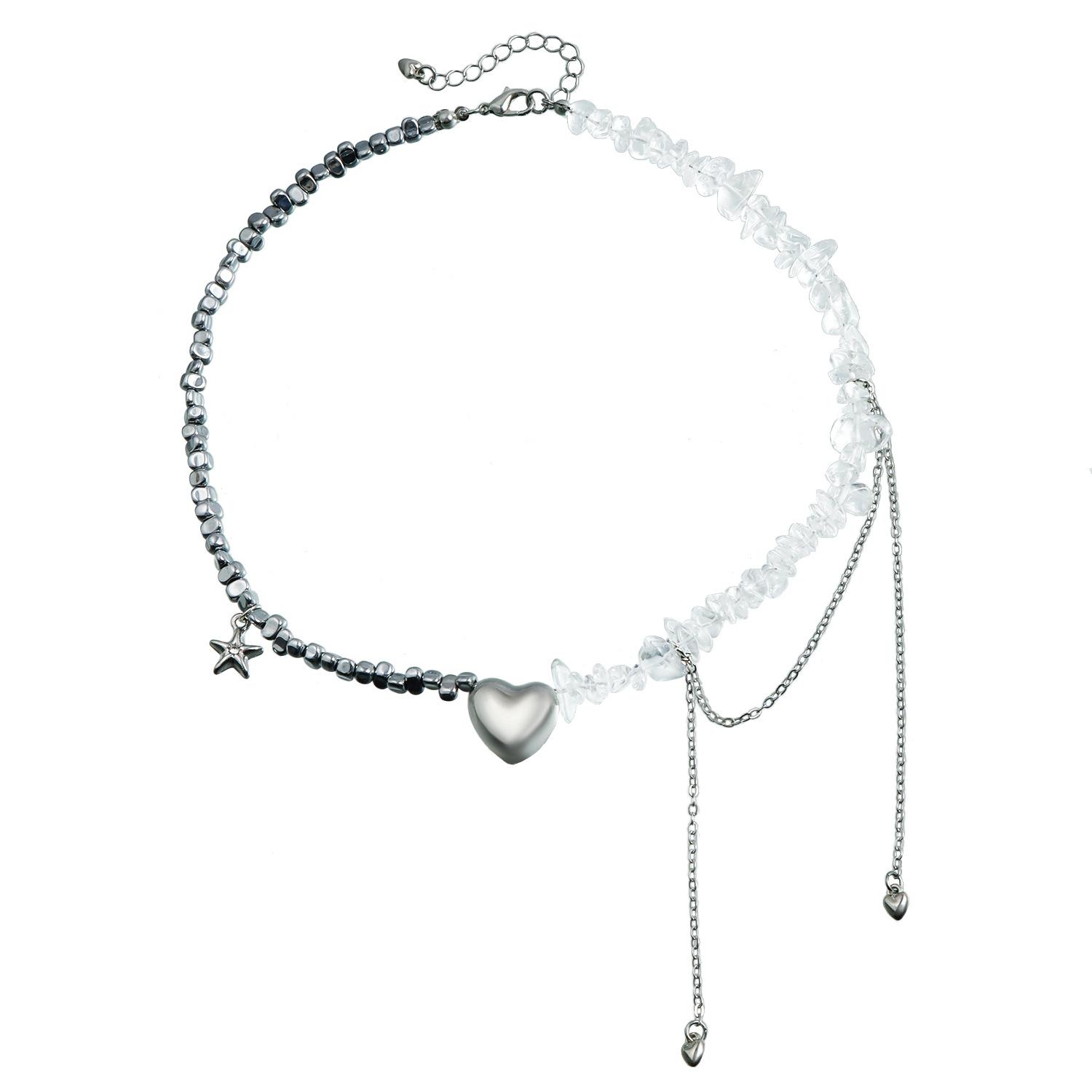 Аксессуары Ветер Любовь Подвеска Морская звезда Кисточка Цепочка на ключицу Стекло Черный Желчный камень Сращивание Ожерелье Женское
Аксессуары Ветер Любовь Подвеска Морская звезда Кисточка Цепочка на ключицу Стекло Черный Желчный камень Сращивание Ожерелье Женское