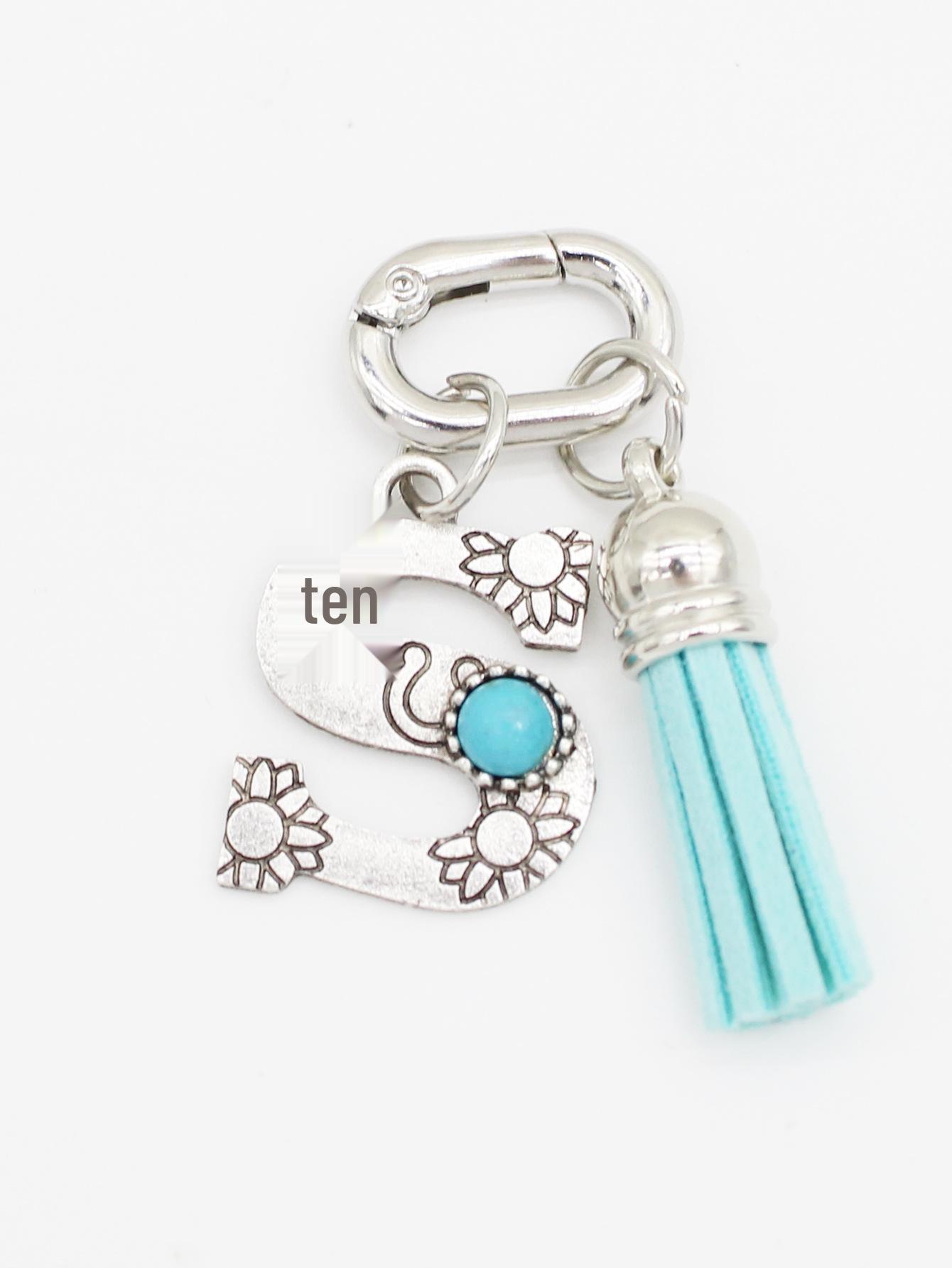 Ethnic Style Turquoise Tassel Letter Ornament for Shoes and Bags
Ethnic Style Turquoise Tassel Letter Ornament for Shoes and Bags