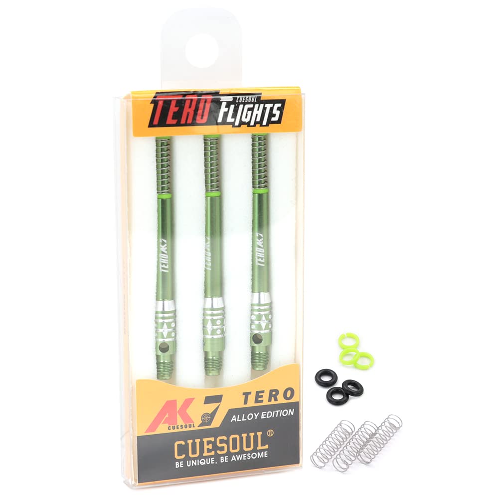 CUESOUL TERO System AK7 Telescopic Aluminum Dart Set of 3 Built-in Shaft, - H53.1mm (CS-AK7L-3H53)
CUESOUL TERO System AK7 Telescopic Aluminum Dart Set of 3 Built-in Shaft, - H53.1mm (CS-AK7L-3H53)