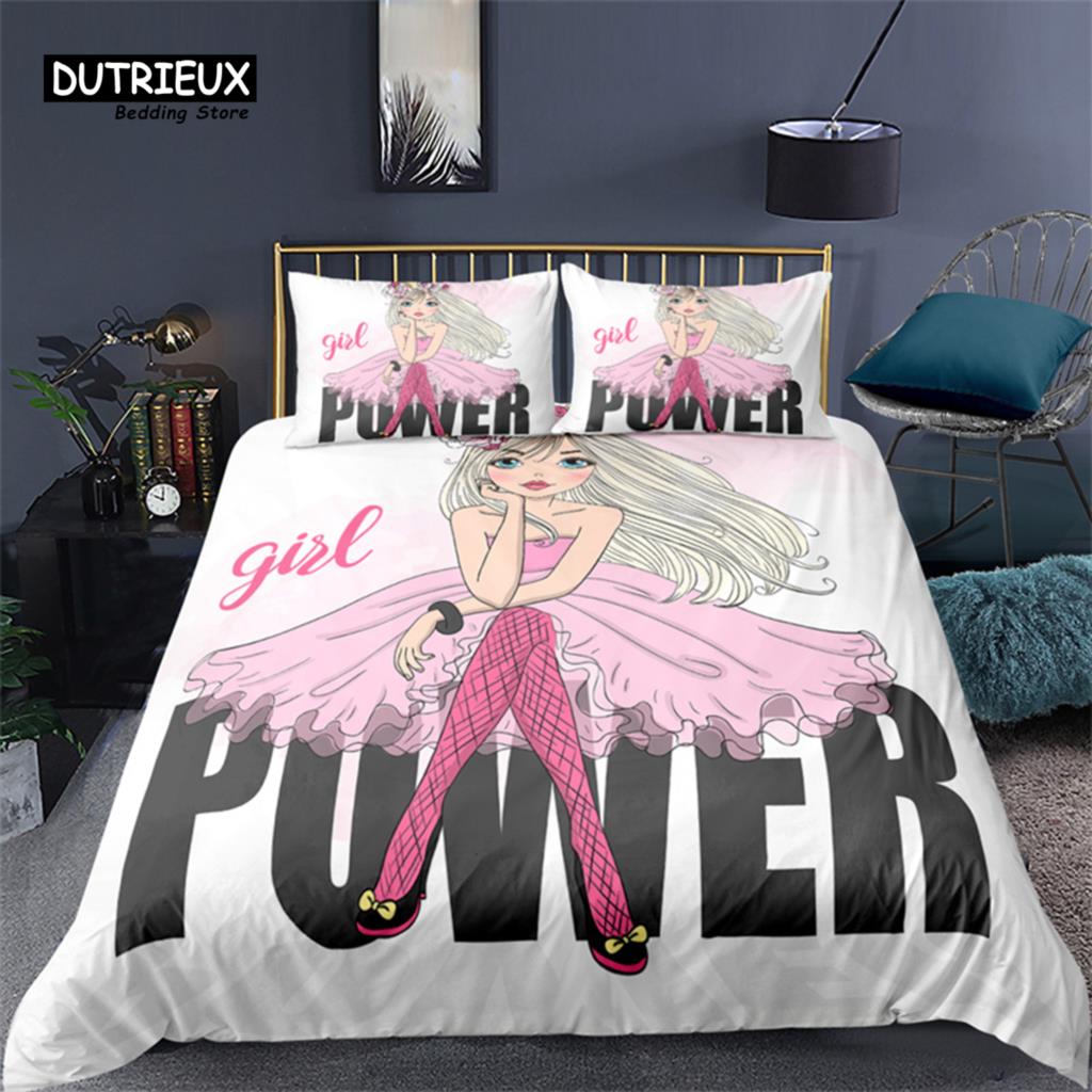 Luxury 3D Pink Girl Print Home Living Comfortable Duvet Cover Set Pillowcase Kids Bedding Set Queen and King EU/US/AU/UK Size EU single(135x200cm)
Luxury 3D Pink Girl Print Home Living Comfortable Duvet Cover Set Pillowcase Kids Bedding Set Queen and King EU/US/AU/UK Size EU single(135x200cm)