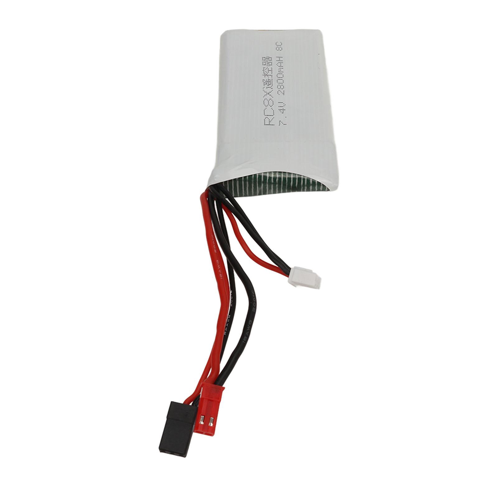 7.4V 2800mAh Lithium Battery Remote Control Car Replace Battery for RC8X RC6GS 4GS Vehicles
7.4V 2800mAh Lithium Battery Remote Control Car Replace Battery for RC8X RC6GS 4GS Vehicles