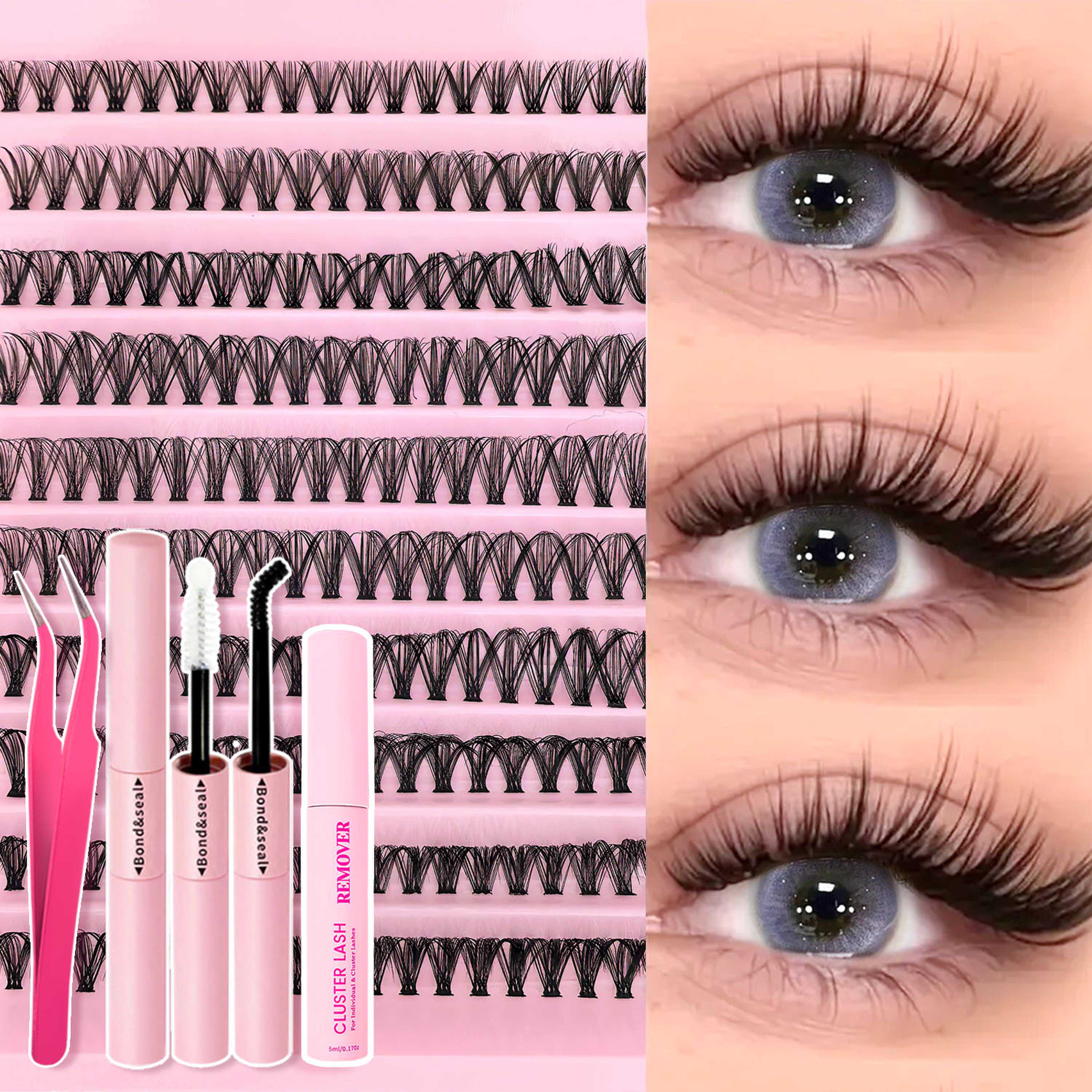 800/640/200PCS Fluffy Eyelash Cluster Book Comfortable, Reusable, Easy To Apply, Perfect For Natural Daily Beginner-Friendly D&0.07mm&MIX
800/640/200PCS Fluffy Eyelash Cluster Book Comfortable, Reusable, Easy To Apply, Perfect For Natural Daily Beginner-Friendly D&0.07mm&MIX