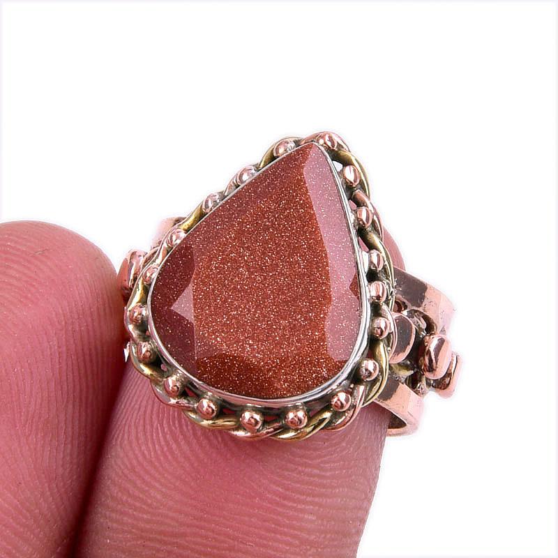 Natural Sunstone Gemstone 925 Solid Sterling Silver Gift Two Tone Ring S.6 w6w38
Natural Sunstone Gemstone 925 Solid Sterling Silver Gift Two Tone Ring S.6 w6w38