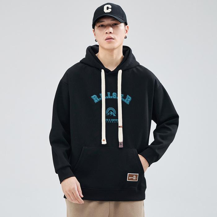 Осенний ретро тяжелый однотонный свитер с капюшоном мужской свободный большой размер трендовый повседневный красный топ с длинными рукавами прилив 2XL чёрный
Осенний ретро тяжелый однотонный свитер с капюшоном мужской свободный большой размер трендовый повседневный красный топ с длинными рукавами прилив 2XL чёрный