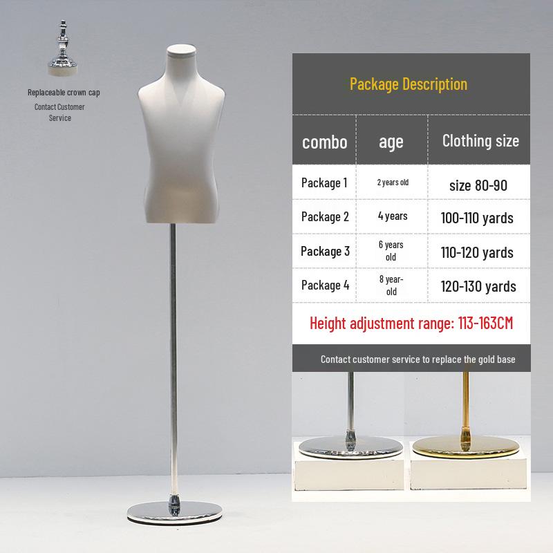 Детский манекен-полуторс с головой для демонстрации одежды для мальчиков и девочек Age 8
Детский манекен-полуторс с головой для демонстрации одежды для мальчиков и девочек Age 8