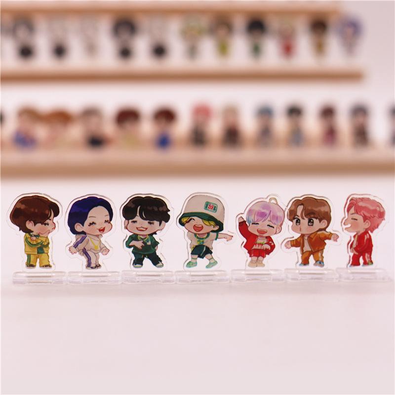 7pcs BTS Mini Cartoon Acrylic Standee, 3.5cm Bangtan Boys Cute Cartoon Figure Display, Kpop ARMY Fans Desk Decor 1
7pcs BTS Mini Cartoon Acrylic Standee, 3.5cm Bangtan Boys Cute Cartoon Figure Display, Kpop ARMY Fans Desk Decor 1