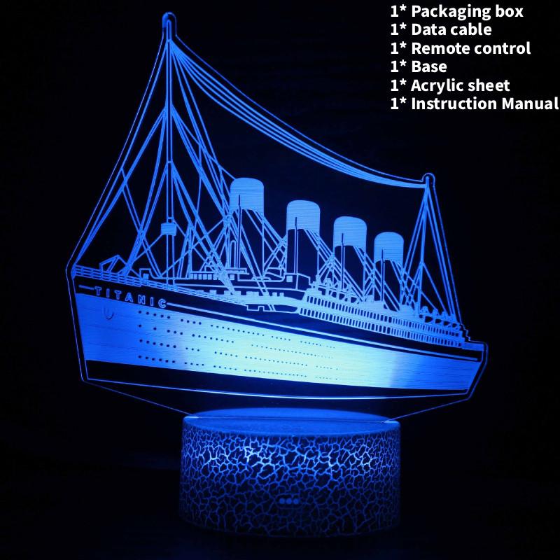 Титанік Літак 3d Акриловий Нічник з Пультом Дистанційного Керування для Декору Спальні та Подарунка Style G
Титанік Літак 3d Акриловий Нічник з Пультом Дистанційного Керування для Декору Спальні та Подарунка Style G
