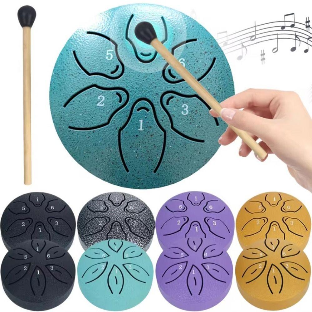 6-Tone Steel Tongue Drum Set Multicolour Meditation Drum Ethereal Drum Beginner Green-Style B
6-Tone Steel Tongue Drum Set Multicolour Meditation Drum Ethereal Drum Beginner Green-Style B