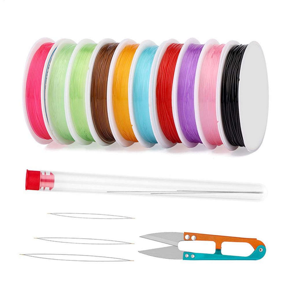 Stretchy String For Bracelets 10-color Crystal String Bead Cord For Bracelet 10-Rolls Bead String Sturdy Stretchy Elastic Cord
Stretchy String For Bracelets 10-color Crystal String Bead Cord For Bracelet 10-Rolls Bead String Sturdy Stretchy Elastic Cord