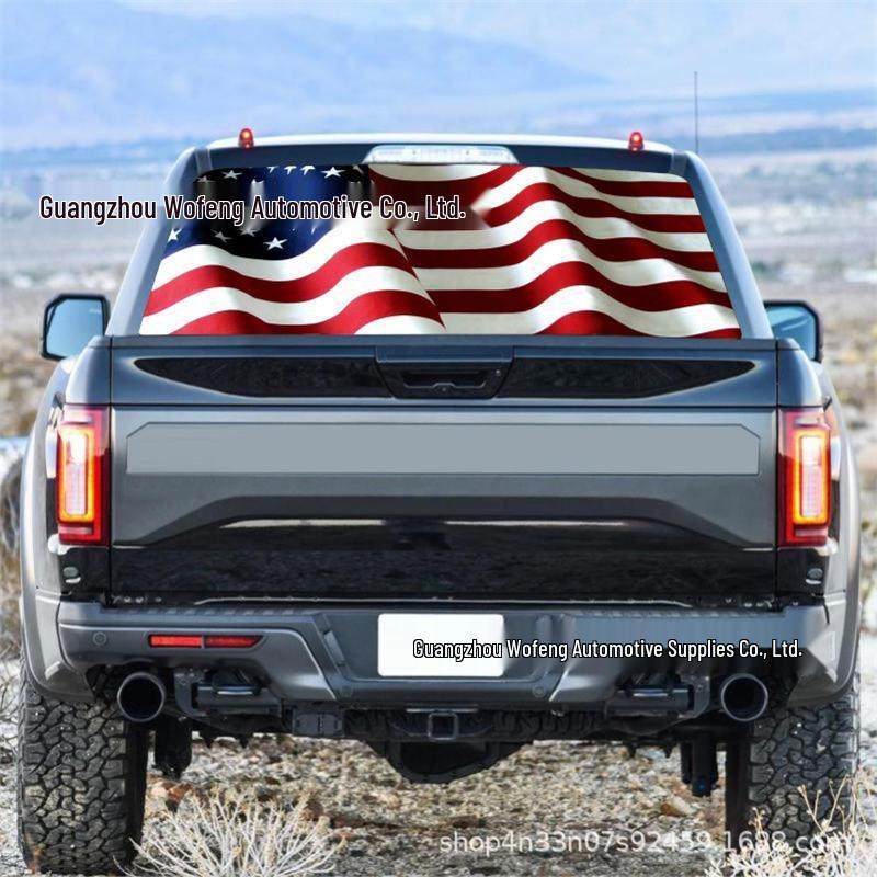 American Flag Rear Windshield Decal for Cars, SUVs, and Trucks 135x36 cm One Piece
American Flag Rear Windshield Decal for Cars, SUVs, and Trucks 135x36 cm One Piece