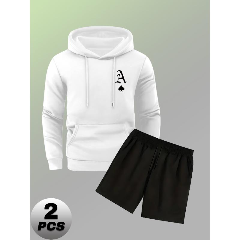 Мужской повседневный наряд Толстовка-пуловер с капюшоном и шорты на кулиске XXL белый
Мужской повседневный наряд Толстовка-пуловер с капюшоном и шорты на кулиске XXL белый