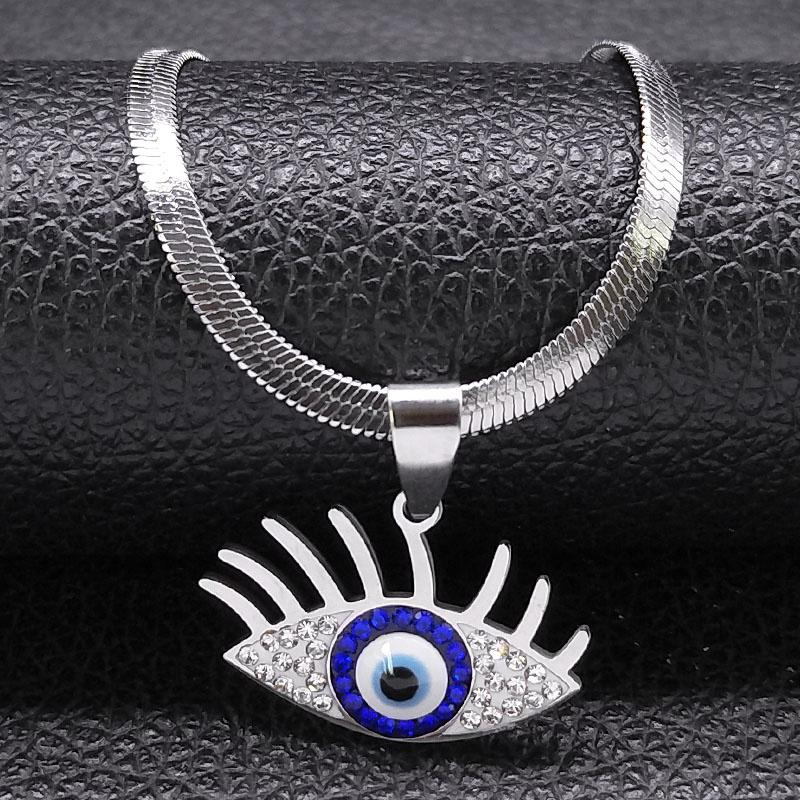 Vintage Crystal Evil Demon Eye Choker Necklaces for Women Stainless Steel Gold Plated Necklaces Jewelry collares mujeres N8239
Vintage Crystal Evil Demon Eye Choker Necklaces for Women Stainless Steel Gold Plated Necklaces Jewelry collares mujeres N8239