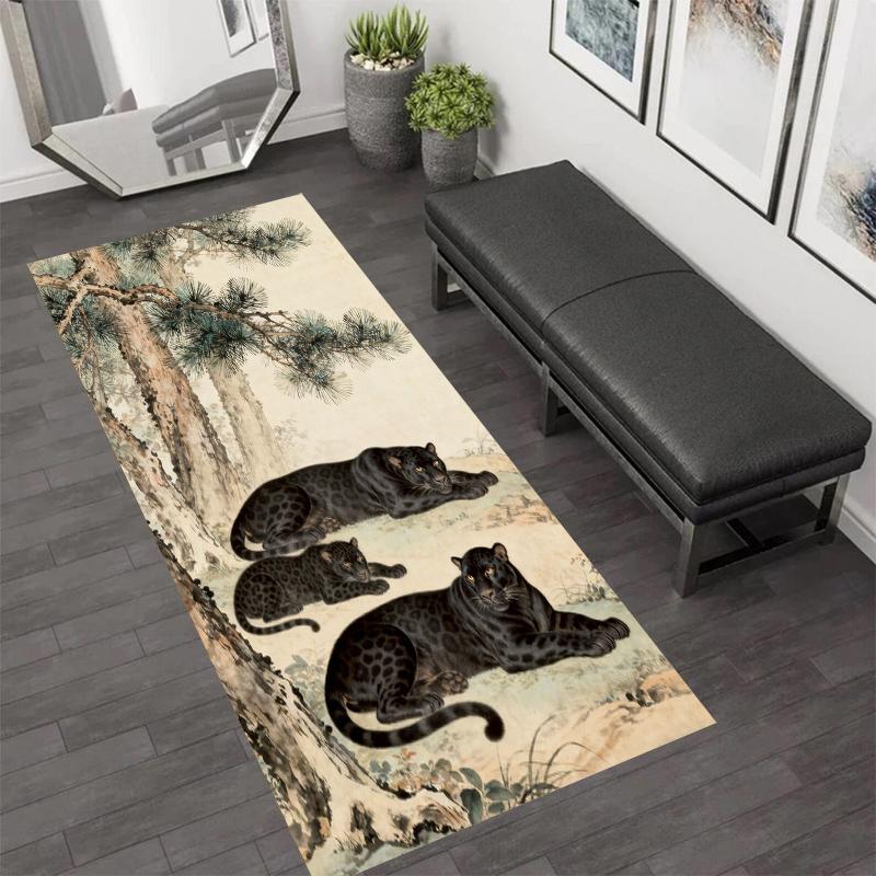 Leopard Pattern Long Runner Rug Vintage Royal Crown Design Artistic Black Panther Non-Slip Kitchen Mat Hallway Entrance Doormat 40X120CM
Leopard Pattern Long Runner Rug Vintage Royal Crown Design Artistic Black Panther Non-Slip Kitchen Mat Hallway Entrance Doormat 40X120CM