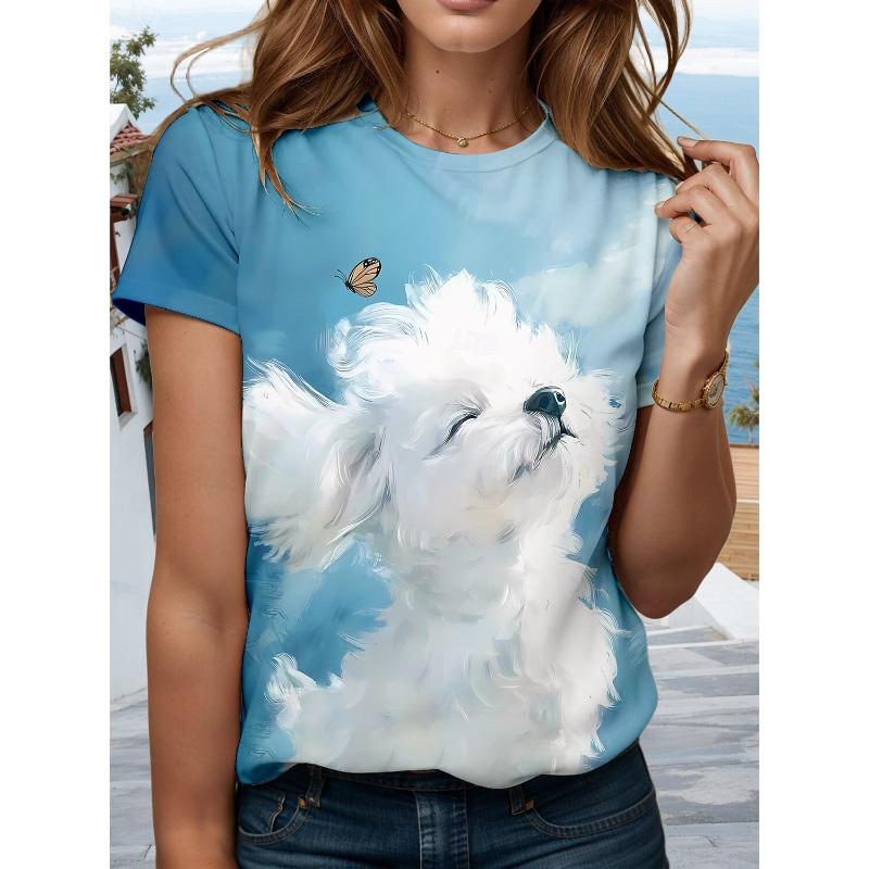 Summer Fashion Women s T Shirt kawaii Animal Stylish Printed Casual Short Sleeve Crew Neck Tees Round Neck Regular Tops S
Summer Fashion Women s T Shirt kawaii Animal Stylish Printed Casual Short Sleeve Crew Neck Tees Round Neck Regular Tops S