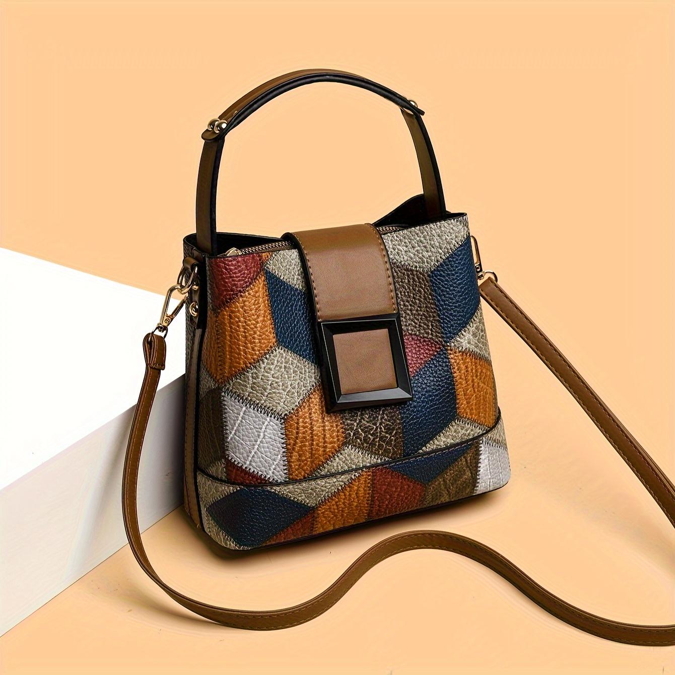 Contrast Color Square Buckle Bucket Bag Women s Shoulder Messenger Bag
Contrast Color Square Buckle Bucket Bag Women s Shoulder Messenger Bag