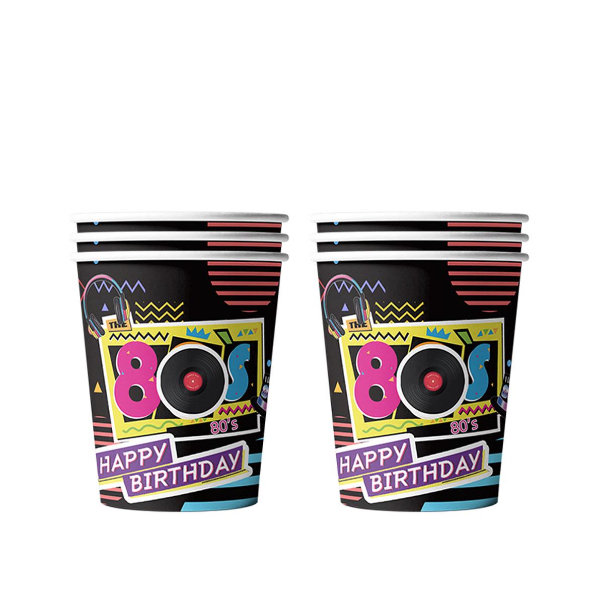 80s-Themed Disposable Tableware: Plates, Cups, and Napkins for Boys Birthday Parties
80s-Themed Disposable Tableware: Plates, Cups, and Napkins for Boys Birthday Parties