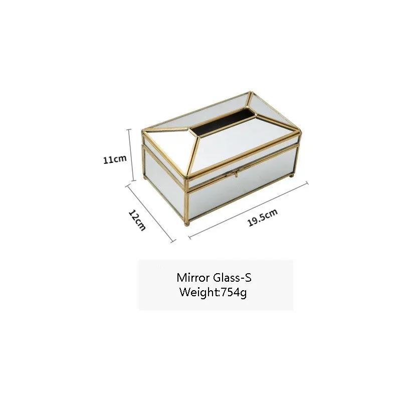 Geometric Glass Tissue Box Holder,Napkin Storage for Office,Toilet, Kitchen & Car, Elegant Table Organizer for Living Room Decor
Geometric Glass Tissue Box Holder,Napkin Storage for Office,Toilet, Kitchen & Car, Elegant Table Organizer for Living Room Decor