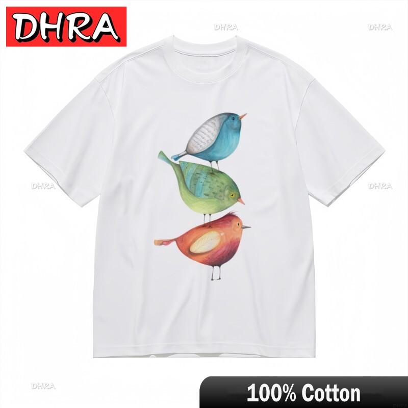 Womens Comfortable Classic TShirt Vertical Colorful Birds Printed Design Tee Graphic Short Sleeve Summer Ropa Hombre Clothing S
Womens Comfortable Classic TShirt Vertical Colorful Birds Printed Design Tee Graphic Short Sleeve Summer Ropa Hombre Clothing S