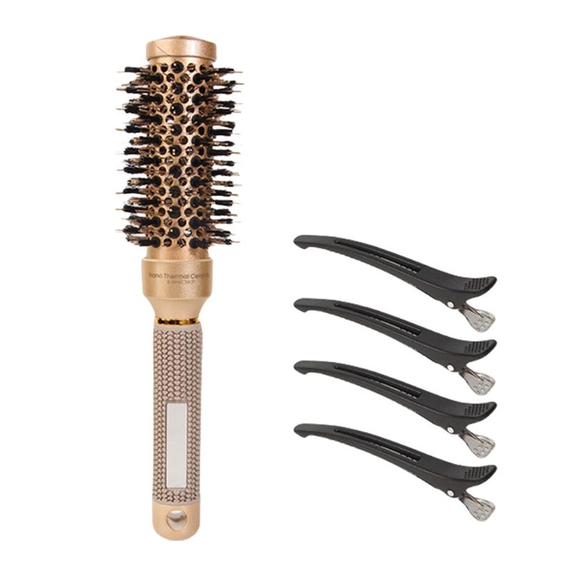 Professional Gold Ceramic Hairbrush With Natural Boar Bristles For Salon Quality Styles Hair Styling Tool 1
Professional Gold Ceramic Hairbrush With Natural Boar Bristles For Salon Quality Styles Hair Styling Tool 1