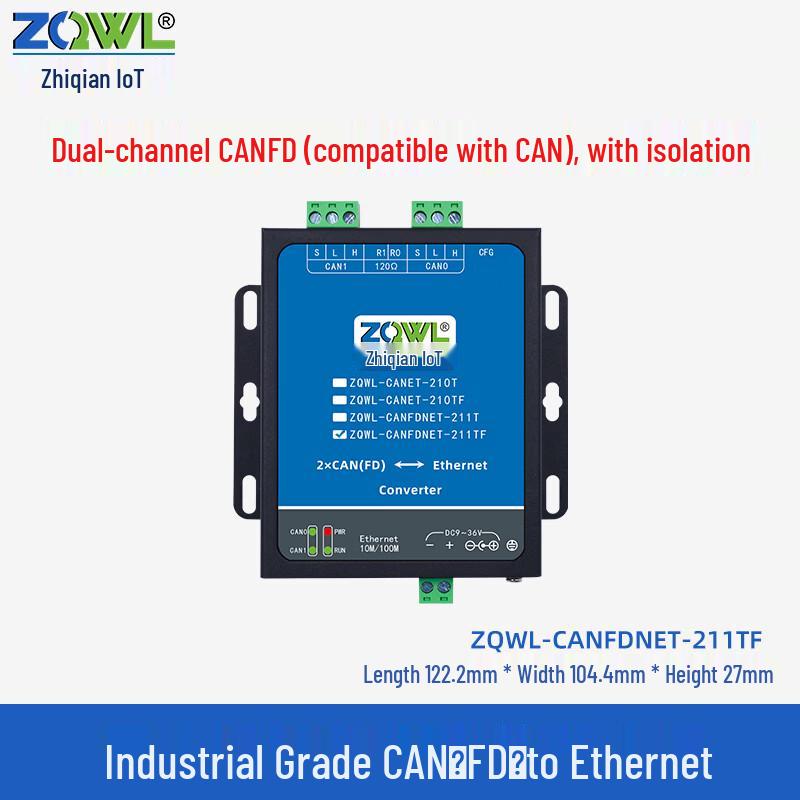 Smart Embedded IoT Isolated Multi-channel CAN-to-Ethernet CANFD Module
Smart Embedded IoT Isolated Multi-channel CAN-to-Ethernet CANFD Module