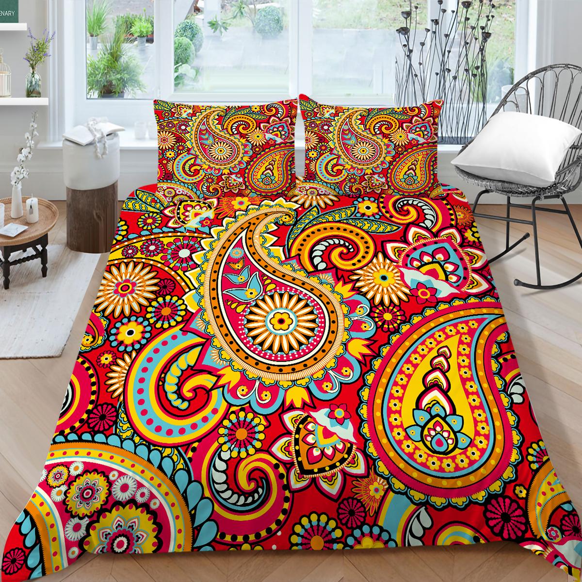 Комплект постельного белья с 3D узором пейсли в индийском стиле, пододеяльник, 2/3 шт., AU210 * 210, большой размер, мягкая молния, украшение для дома EU Single 135x200cm
Комплект постельного белья с 3D узором пейсли в индийском стиле, пододеяльник, 2/3 шт., AU210 * 210, большой размер, мягкая молния, украшение для дома EU Single 135x200cm