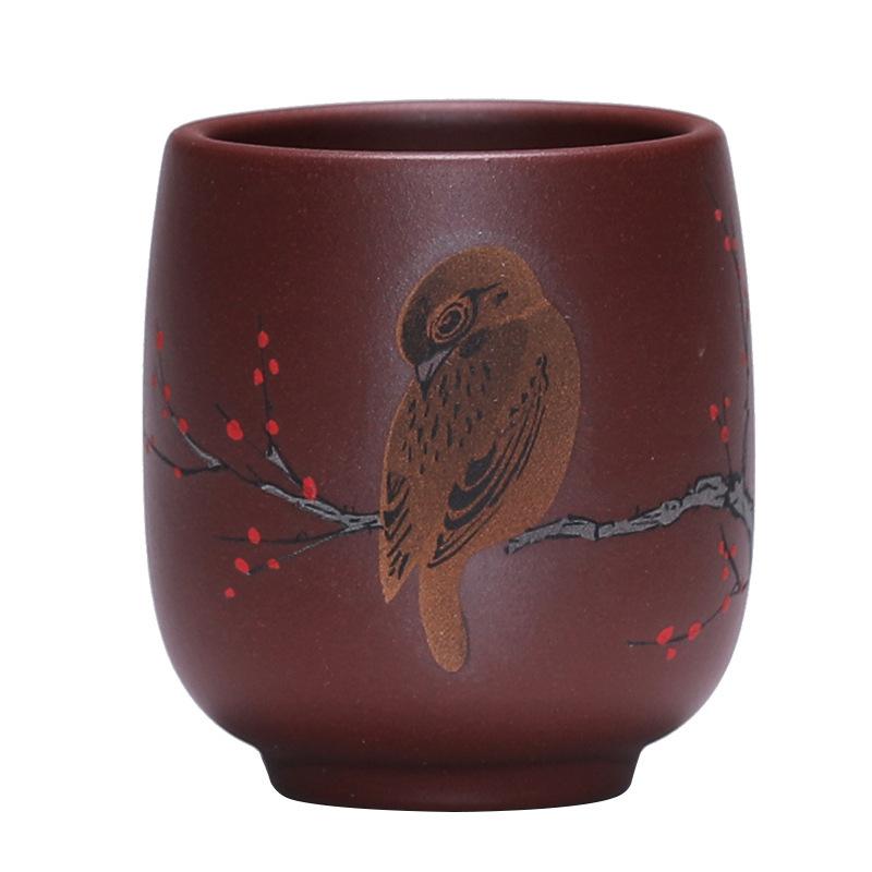 110ml Yixing Purple Clay Bird Fun Teacup Aesthetic Tea Bowl Tea Cup Set Tea-tasting Smelling Cup Jianzhan Master Cups Teaware
110ml Yixing Purple Clay Bird Fun Teacup Aesthetic Tea Bowl Tea Cup Set Tea-tasting Smelling Cup Jianzhan Master Cups Teaware