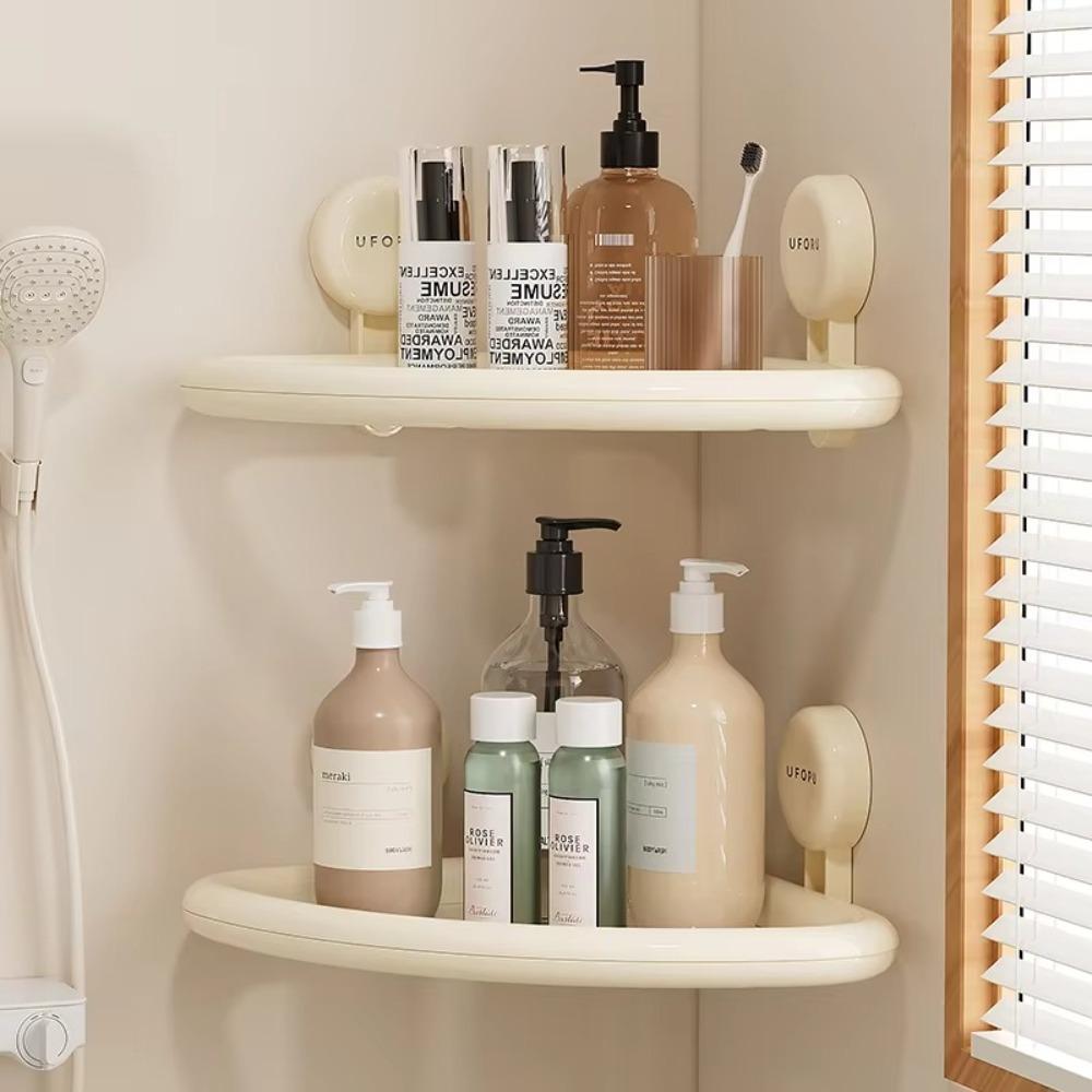 Suction Cup Wall Hanging Storage Rack Triangular Bathroom Drains Rack Bathroom Organizer Beige-One Layer
Suction Cup Wall Hanging Storage Rack Triangular Bathroom Drains Rack Bathroom Organizer Beige-One Layer