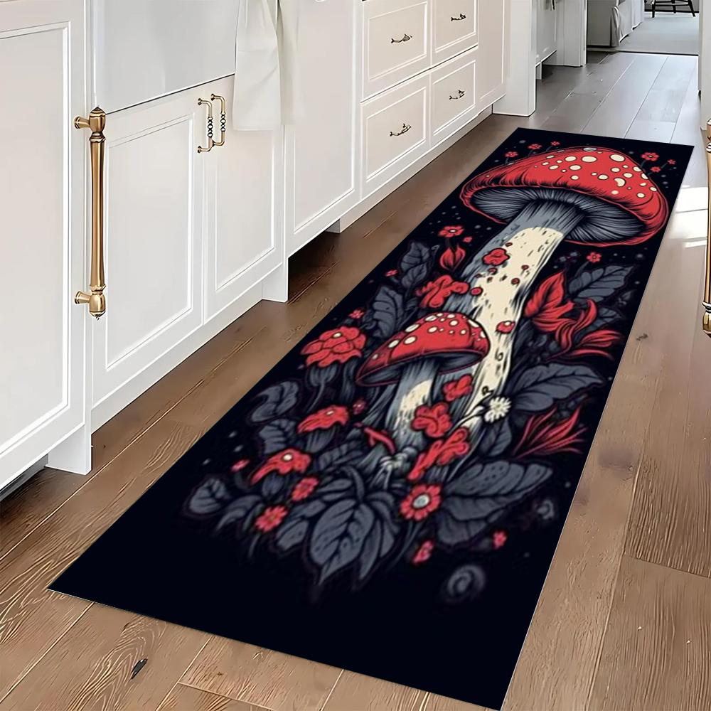 Vintage Mushroom Pattern Runner Rug Enchanted Forest Kitchen Carpet Soft Non-Slip Mat Boho Home Decor for Entryway Living Room 40X120CM
Vintage Mushroom Pattern Runner Rug Enchanted Forest Kitchen Carpet Soft Non-Slip Mat Boho Home Decor for Entryway Living Room 40X120CM