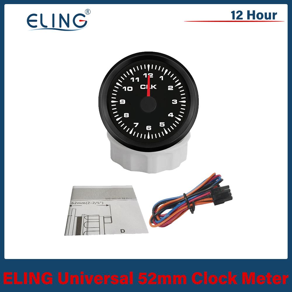 Newest Car Universal 52mm Clock Meter Gauge 12 Hour Format with 8 Colors Backlight for Yacht Boat Truck 12V 24V BN
Newest Car Universal 52mm Clock Meter Gauge 12 Hour Format with 8 Colors Backlight for Yacht Boat Truck 12V 24V BN