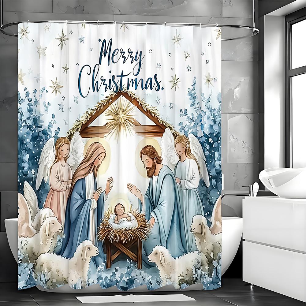 С Рождеством Рождество Занавеска для душа, Декоративная занавеска для душа для ванной, Водонепроницаемая занавеска для душа с крючками 150*180cm
С Рождеством Рождество Занавеска для душа, Декоративная занавеска для душа для ванной, Водонепроницаемая занавеска для душа с крючками 150*180cm