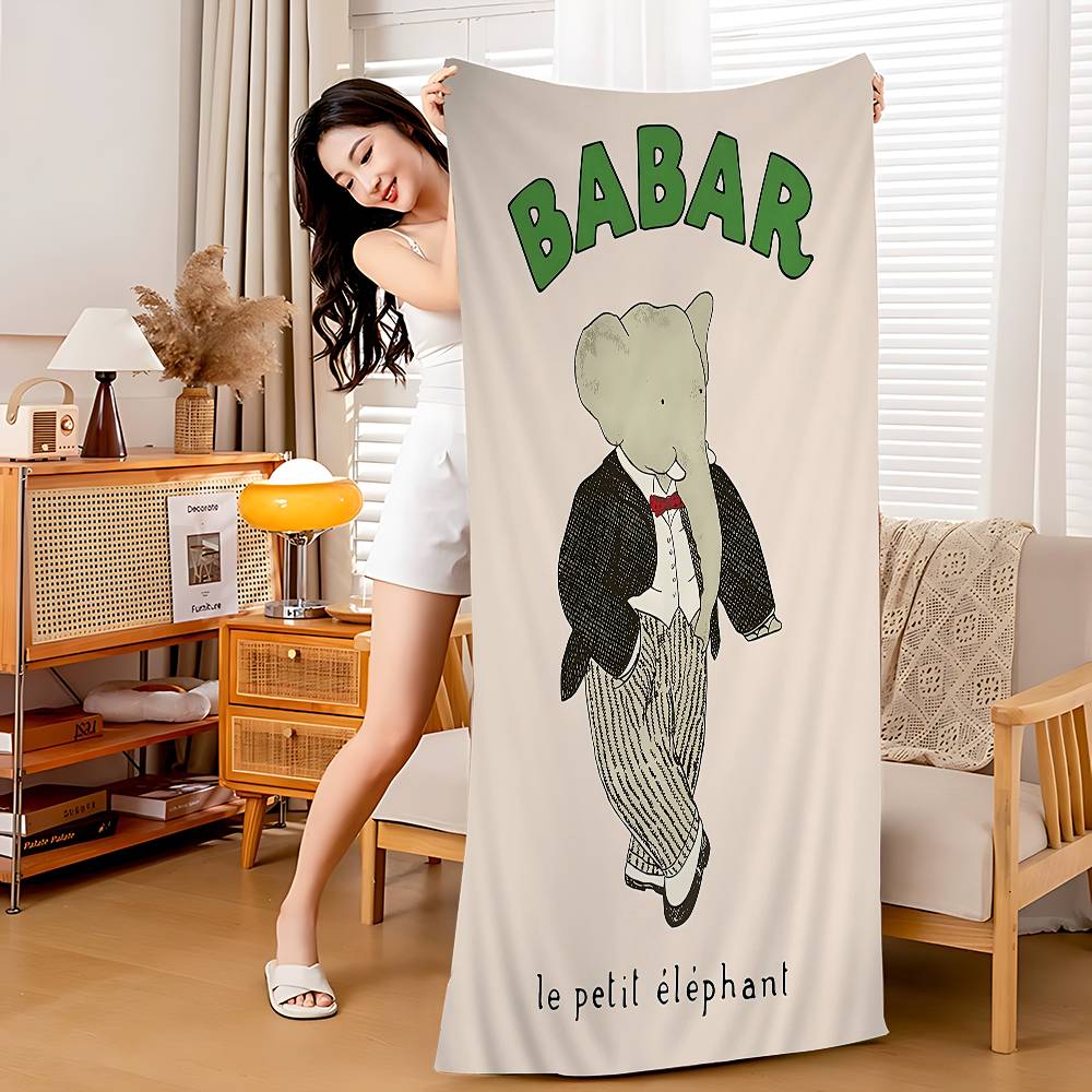 Cartoon Elephant B-Babar Microfiber Blanket Quick Drying Beach Towels Oversized Printing Super Absorbent Pool Towel Blanket W40*H60(CM)
Cartoon Elephant B-Babar Microfiber Blanket Quick Drying Beach Towels Oversized Printing Super Absorbent Pool Towel Blanket W40*H60(CM)