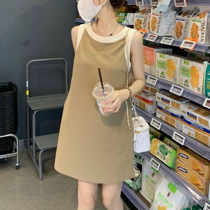 Американское ретро лоскутное мини-платье летнее контрастных цветов стильное без рукавов женская одежда с круглым вырезом повседневные А-силуэта платья XXL армия зеленый
Американское ретро лоскутное мини-платье летнее контрастных цветов стильное без рукавов женская одежда с круглым вырезом повседневные А-силуэта платья XXL армия зеленый