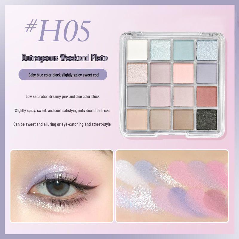 Kapel 16-Color Eyeshadow Palette: Pink, Brown, Cantaloupe Matte & Shimmer Shades with Glitter and Blush
Kapel 16-Color Eyeshadow Palette: Pink, Brown, Cantaloupe Matte & Shimmer Shades with Glitter and Blush