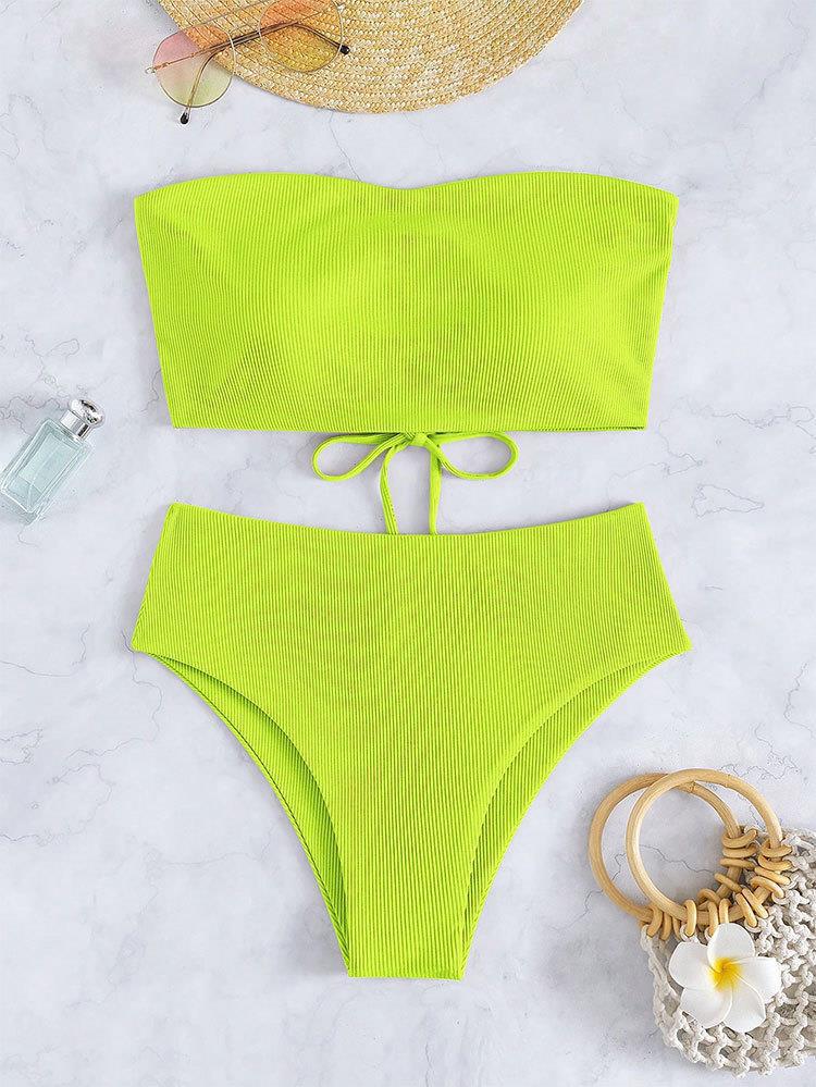 TS JYL-SW114 Bandeau Back Tie Bikini, High-Waist Triangle Swimwear For Beach M темний колір лосося
TS JYL-SW114 Bandeau Back Tie Bikini, High-Waist Triangle Swimwear For Beach M темний колір лосося